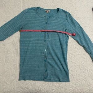 Merona Teal Button-Up Cardigan Sweater